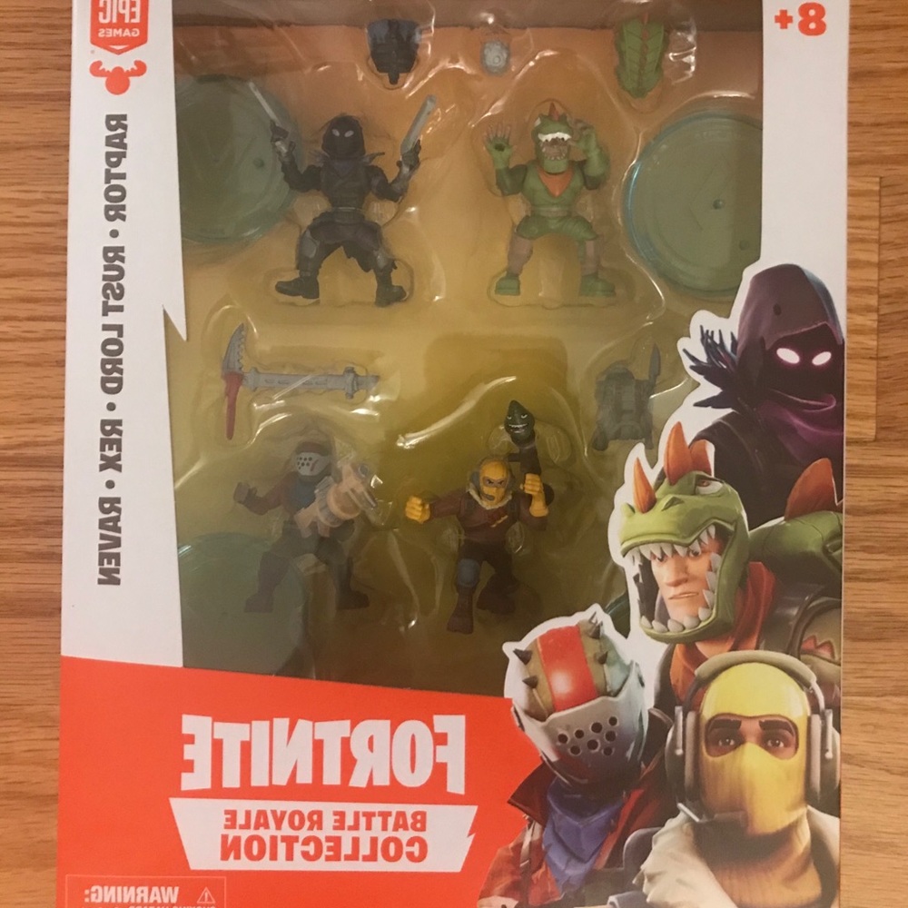 Sealed box of Fortnite figurines